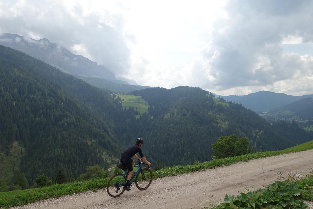 Gravel in Alta Badia at the Heart of the Dolomites